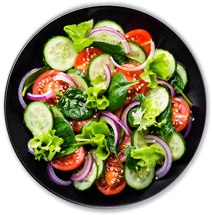 Healthy food plate